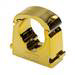 Talon 22mm Gold Effect Hinged Pipe Clips (Pack of 10) profile small image view 2 