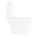 Toreno Square Rimless Close Coupled Toilet + Soft Close Seat profile small image view 5 
