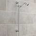 Hudson Reed Traditional Dual Exposed Thermostatic Shower Valve + Slider Rail Kit profile small image view 2 