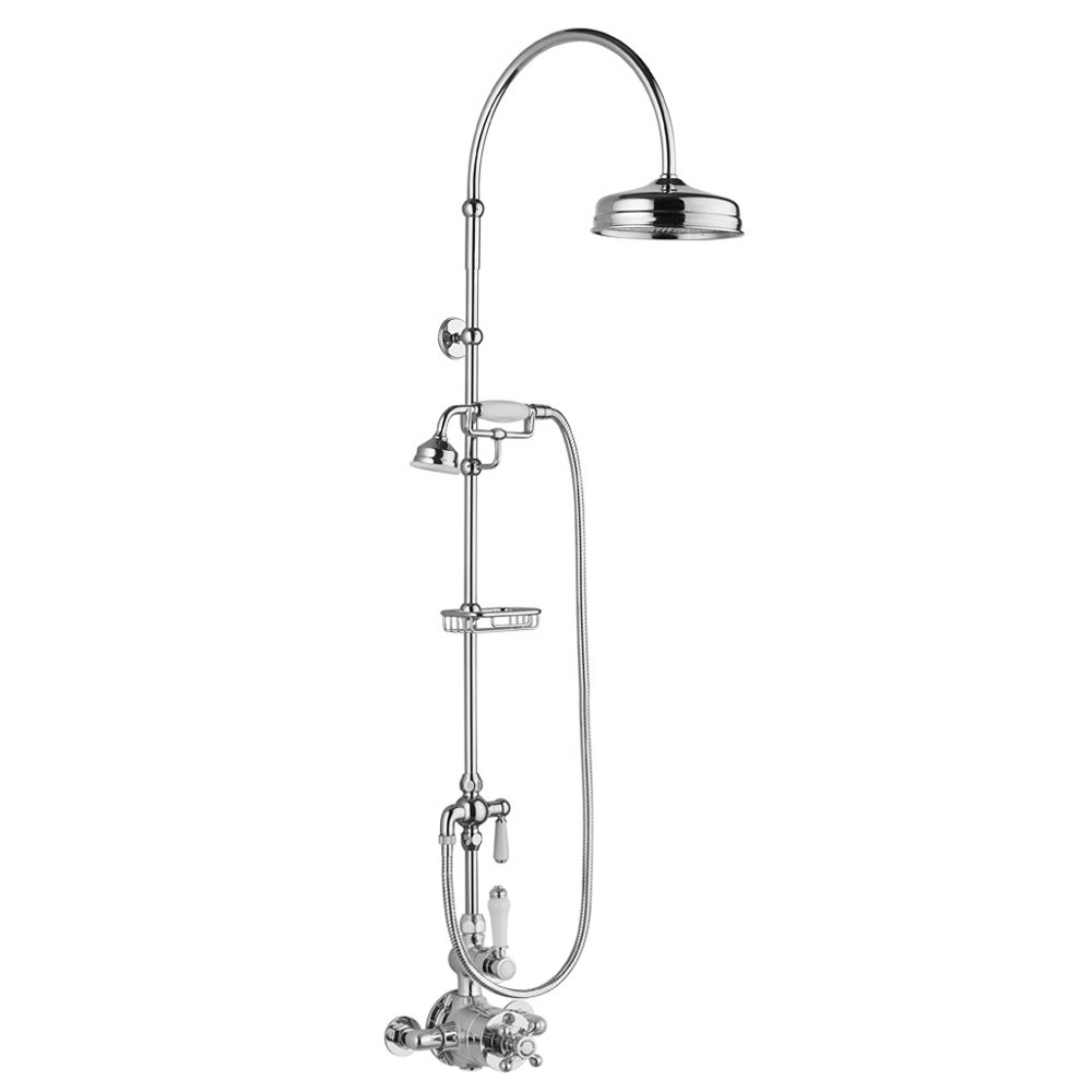 Trafalgar Traditional Deluxe Exposed Shower Chrome Victorian