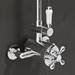Albert Traditional Exposed Thermostatic Shower Valve - Chrome profile small image view 2 