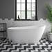 Toreno Vanity Unit Suite + Modern Slipper Bath profile small image view 5 
