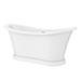 Trafalgar 1685 x 745 Double Ended Slipper Roll Top Bath profile small image view 6 