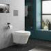 Toronto Modern Round Wall Hung Toilet inc. Soft Close Seat profile small image view 3 