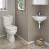Tina Compact Cloakroom Suite + Single Lever Basin Mixer Tap profile small image view 1 