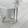 Traditional Chrome Adjustable Shrouds for Roll Top Baths profile small image view 1 