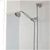 Nuie Traditional Exposed Thermostatic Triple Shower Valve inc. Riser, 4" Rose & Slide Rail Kit profile small image view 4 