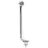 Chatsworth Traditional Luxury Exposed Retainer Bath Tub Waste - Chrome profile small image view 1 