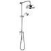 Traditional Twin Exposed Shower Package with Valve + Victorian Grand Rigid Riser Kit profile small image view 3 