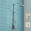 Ultra Traditional Twin Exposed Shower Package with Valve & Victorian Grand Rigid Riser Kit Small Ima