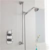 Trafalgar Twin Concealed Thermostatic Shower Valve + Slider Rail Kit profile small image view 1 