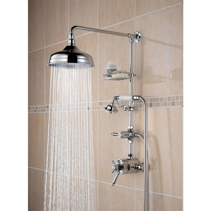 Bristan Trinity Thermostatic Surface Mounted Shower w/ Rigid Riser