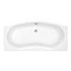 Trojan Lucina Bow Front Double Ended Alcove Bath with Front Panel - 1700 x 800mm profile small image view 2 