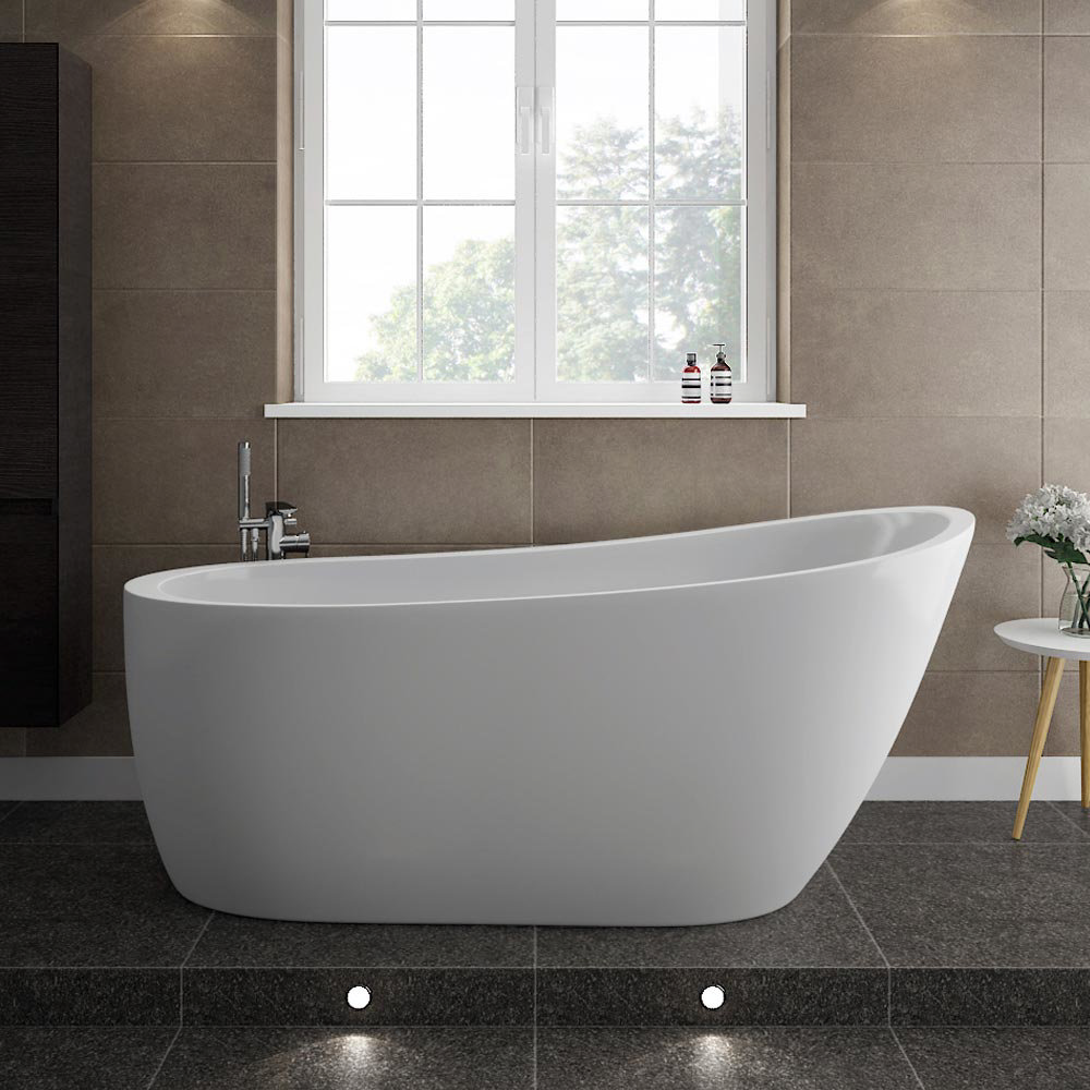 Turin 1665 Modern Slipper Free Standing Bath  At 