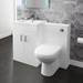 Toreno Vanity Unit Suite + Modern Slipper Bath profile small image view 2 
