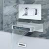 Toreno Wall Mounted Waterfall Bath Filler + Concealed Thermostatic Valve profile small image view 1 