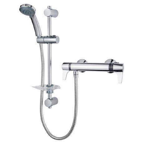 Triton Exe Lever Thermostatic Bar Shower Mixer & Kit - UNEXTHBMINC