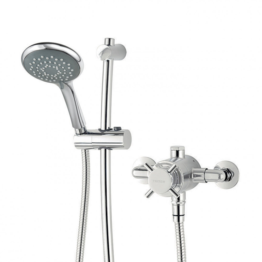Triton Mersey Exposed Shower Mixer & Kit Victorian Plumbing.co.uk