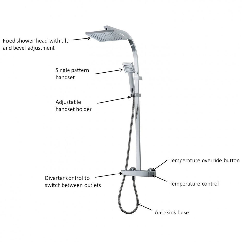 Triton Tees Bar Mixer Shower UNTEBMDIV Victorian Plumbing