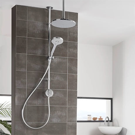 Aqualisa Unity Q Smart Shower Exposed with Adjustable and Ceiling Fixed Head