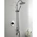 Hudson Reed Destiny Rigid Riser Shower Kit with Concealed Outlet Elbow - Chrome - A3115 profile small image view 2 