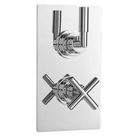Ultra Helix Concealed Crosshead Thermostatic Twin Shower Valve - HELV51