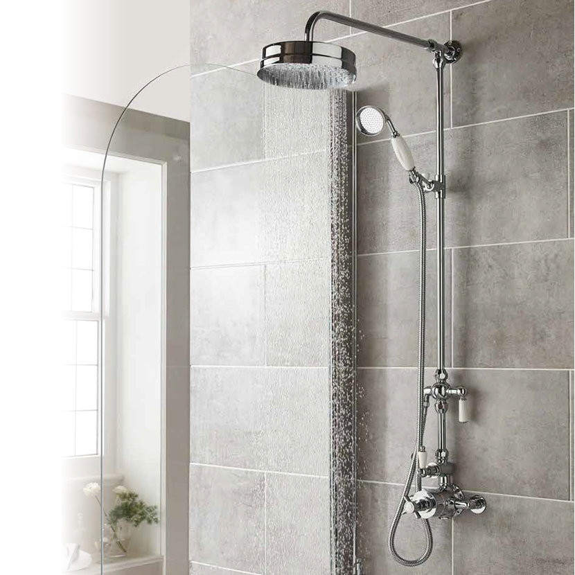 Ultra Traditional Twin Exposed Thermostatic Shower Valve A3056 at