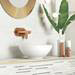 Venice Floating Basin Shelf (Gloss Grey - 1200mm Wide) incl. 2 Round Basins profile small image view 5 
