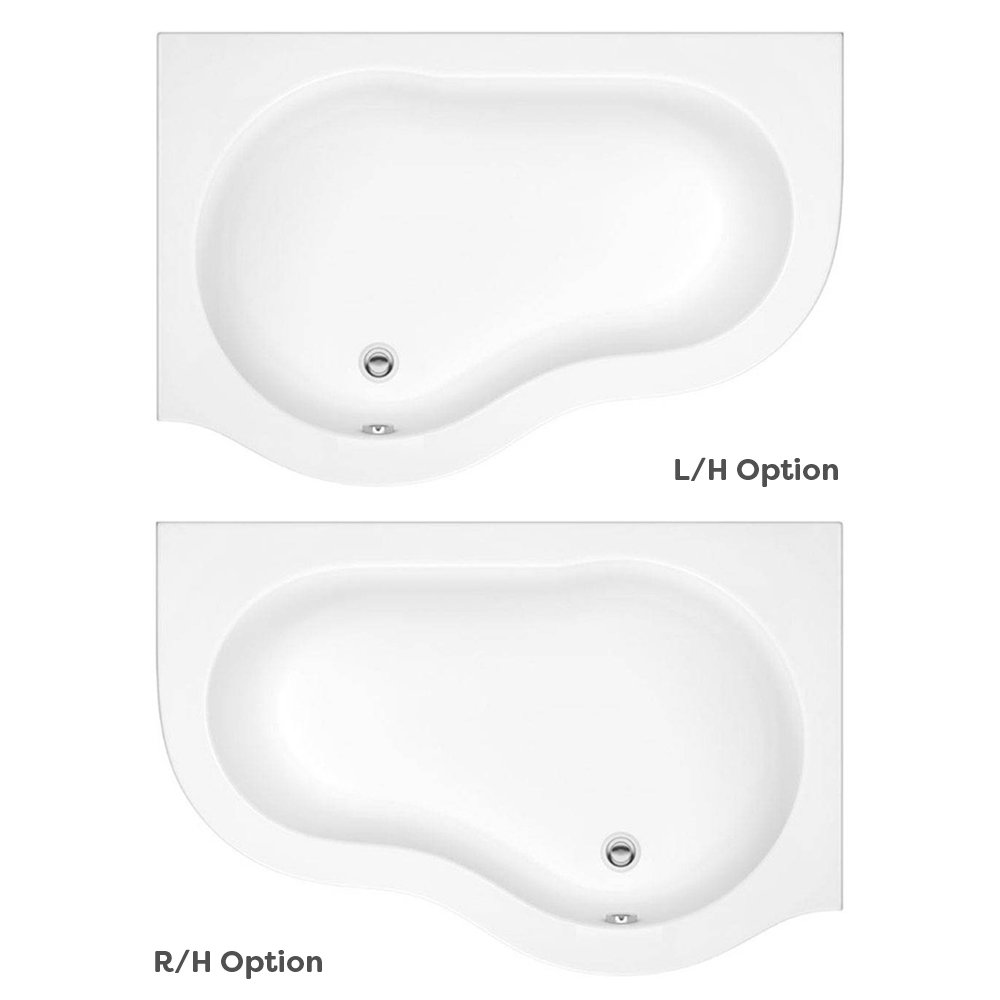 Venice 1500mm Curved Corner Shower Bath + Panel Victorian Plumbing UK