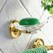 Smedbo Villa Glass Soap Dish & Holder - Polished Brass - V242 profile small image view 2 