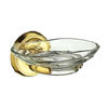 Smedbo Villa Glass Soap Dish & Holder - Polished Brass - V242 profile small image view 1 