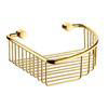 Smedbo Villa - Polished Brass Corner Soap Basket - V274 profile small image view 1 