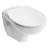 Armitage Shanks Sandringham 21 Wall Mounted WC + Soft Close Seat profile small image view 1 