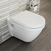 VitrA S50 Rimless Wall Hung Toilet with Seat profile small image view 1 