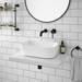 Venice Floating Basin Shelf (Gloss White - 600mm Wide) profile small image view 5 