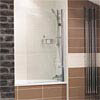 Roman Lumin8 Frameless Hinged Bath Screen profile small image view 1 
