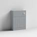 Venice Abstract WC Unit - Grey - 600mm profile small image view 2 
