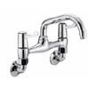 Bristan - Value Lever Wall Mounted Bridge Kitchen Sink Mixer - VAL2-WMSNK-C-CD profile small image view 1 