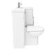 Valencia 1100mm Combination Bathroom Suite Unit with Basin + Round Toilet profile small image view 6 