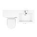 Valencia 1100mm Combination Bathroom Suite Unit with Basin + Round Toilet profile small image view 7 