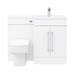 Valencia 1100mm Bathroom Combination Suite Unit with Basin + Square Toilet profile small image view 6 