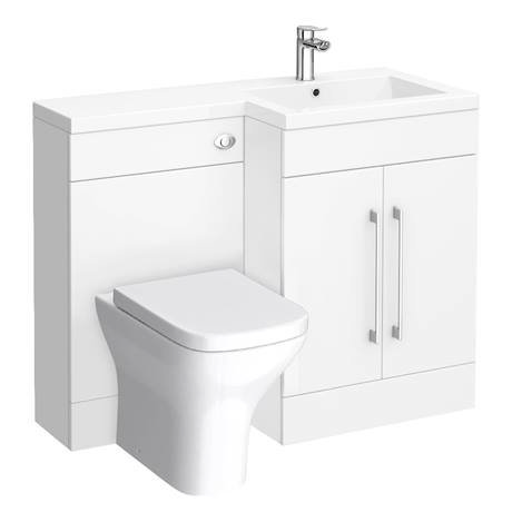 Valencia 1100mm Combination Bathroom Suite Unit With Basin + Modern Toilet