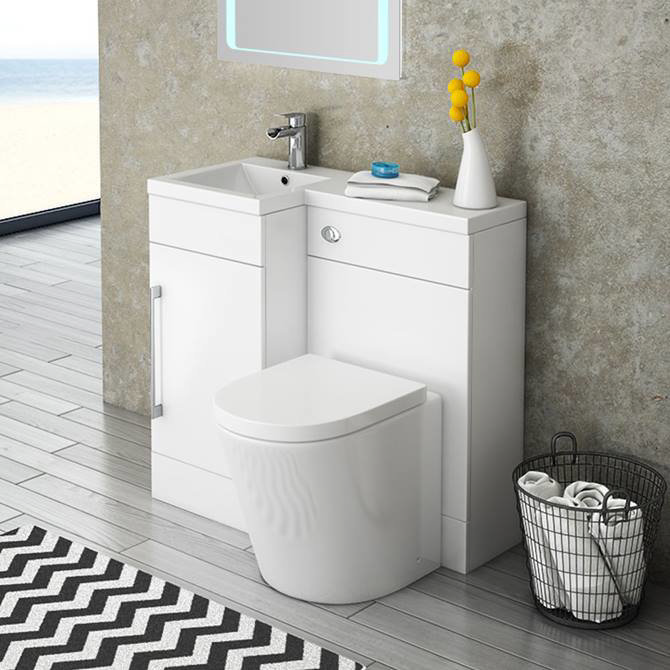 Valencia 900mm Combination Bathroom Suite Unit + Solace Toilet ...