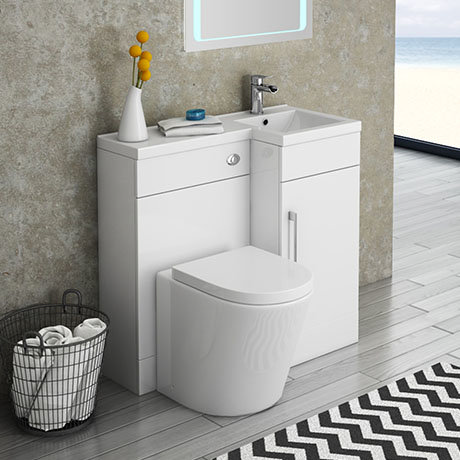 Valencia 900mm Combination Bathroom Suite Unit + Solace Toilet ...