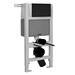 Valencia Wall Hung Toilet with Soft Close Seat (inc. Matt Black Flush + Concealed Cistern Frame) profile small image view 3 