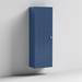 Venice Abstract Wall Hung Tall Storage Cabinet - Blue - with Chrome Square Drop Handle profile small image view 3 
