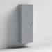 Venice Abstract Wall Hung Tall Storage Cabinet - Grey - with Chrome Square Drop Handle profile small image view 2 