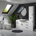 Venice 500x300mm White Gloss BTW Toilet Unit incl. Cistern + Modern Pan profile small image view 4 