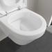 Villeroy and Boch Architectura Compact Rimless Wall Hung Toilet + Soft Close Seat profile small image view 3 