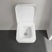 Villeroy and Boch Architectura Square Rimless Wall Hung Toilet + Seat profile small image view 2 